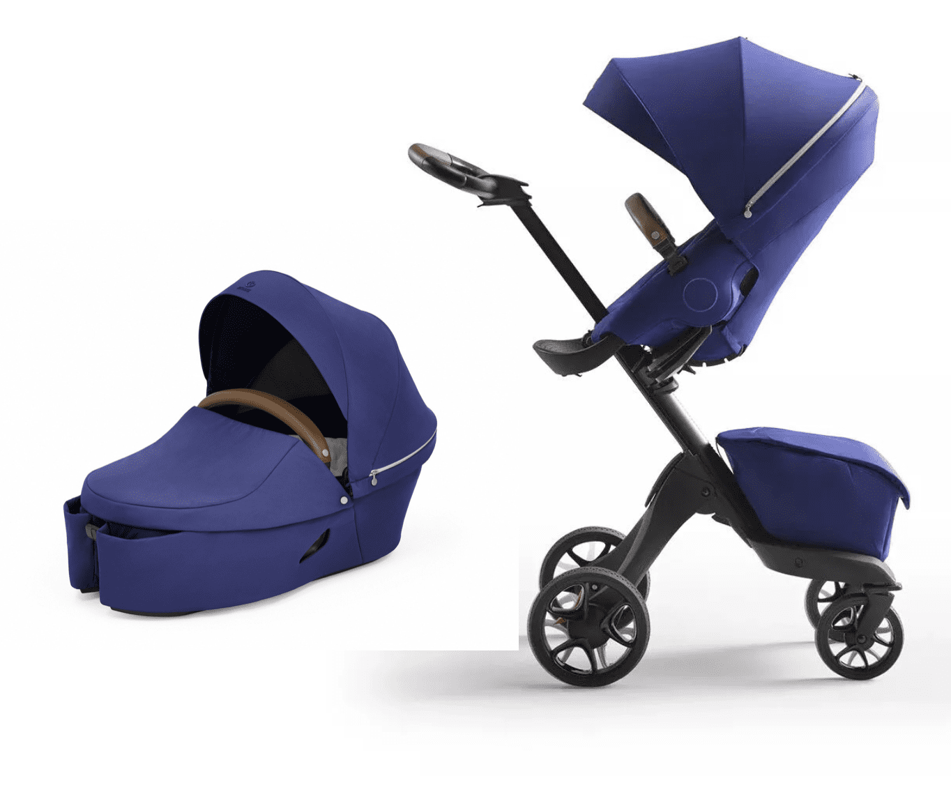 Stokke Xplory X Kombikinderwagen  – Kombi Kinderwagen Xplory X von STOKKE mit Babywanne + Sportsitz + Wickeltasche ✓ erhöhte Sitzposition ✓ pannenfreie Räder u.v.m. ► Jetzt bestellen